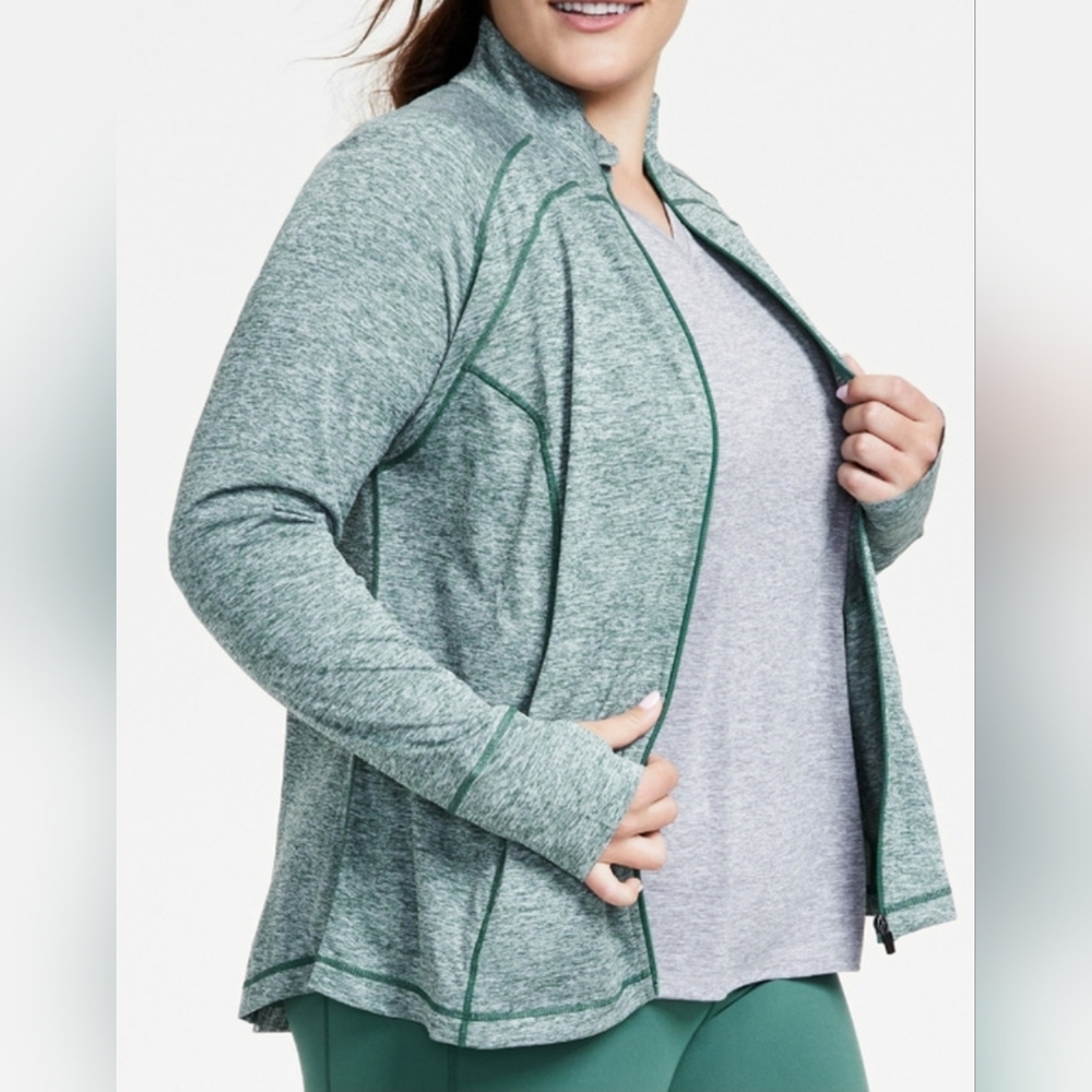 NWT Ideology Lightweight Jacket 1X Green